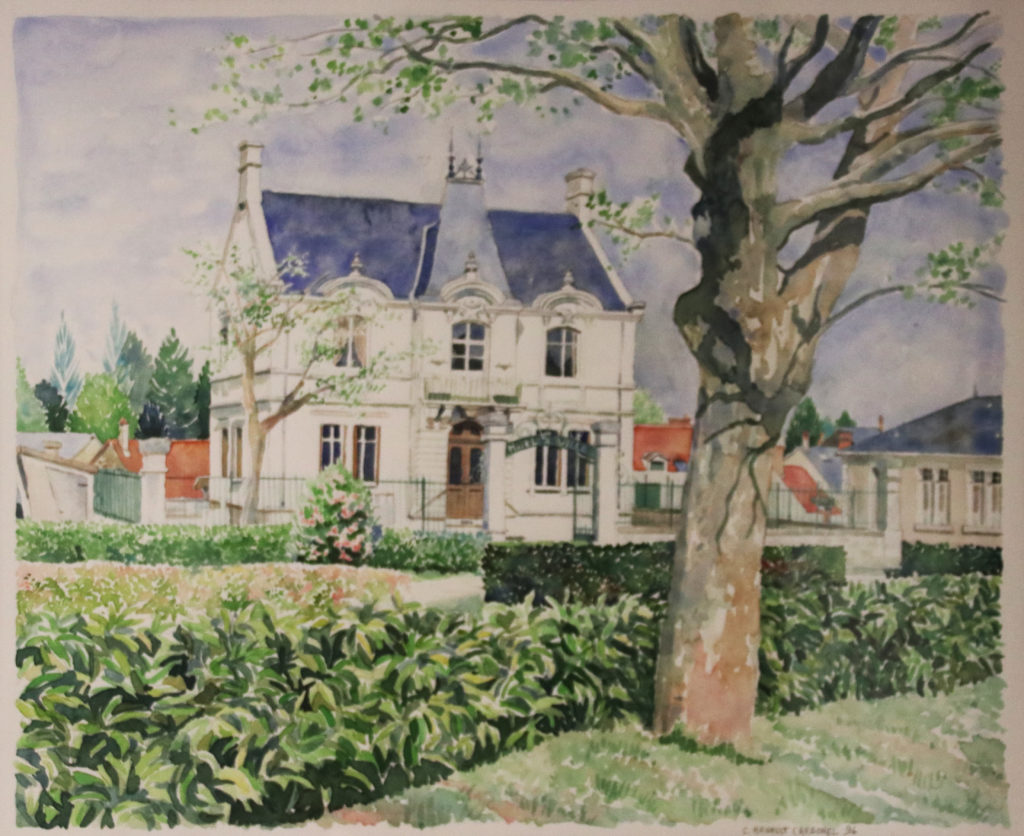 Don d’une aquarelle à la Mairie