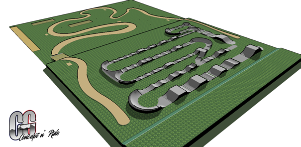 Pumptrack plan 3d reuilly