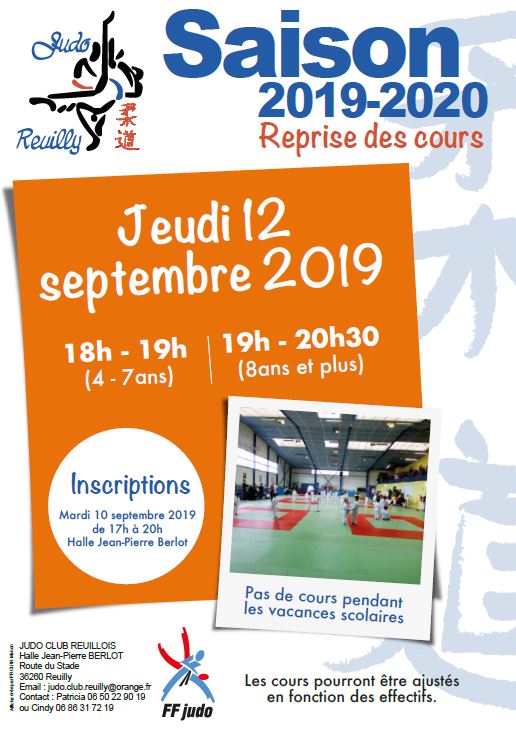 rentrée judo club reuilly reuillois