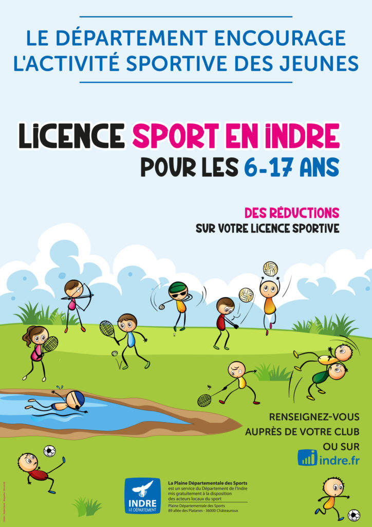 Licence Sport en Indre pour les 6-17 ans