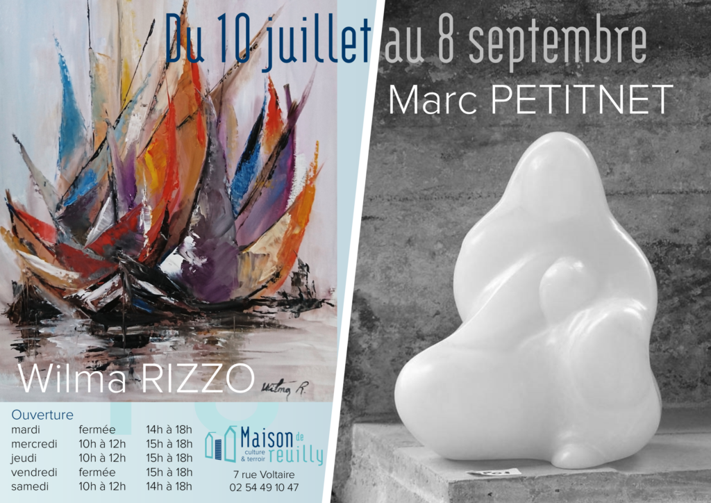 Expositions de Wilma RIZZO et de Marc PETITNET