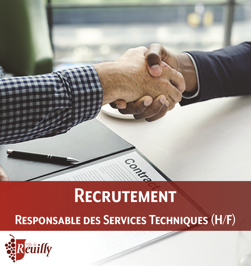 Recrutement d’un responsable des services techniques (H/F) de la commune de Reuilly