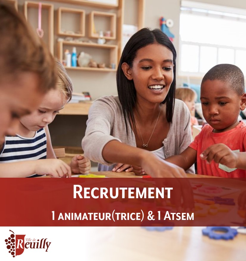 La commune de Reuilly recrute pour son école maternelle et son Pôle Enfance !
