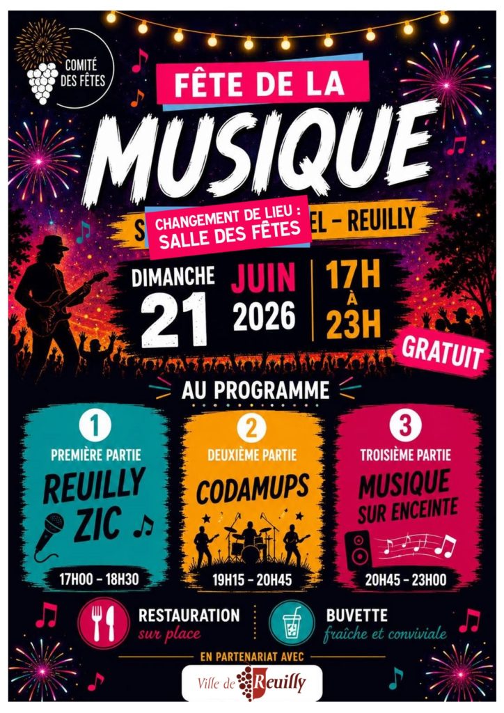 Fête de la musique : Changement de lieu